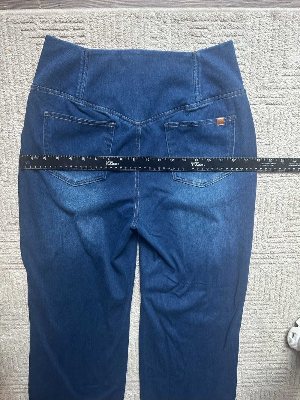 Halara Flex™ Crossover High Waisted Tummy Control Casual Straight Leg Jeans - Picture 15 of 16